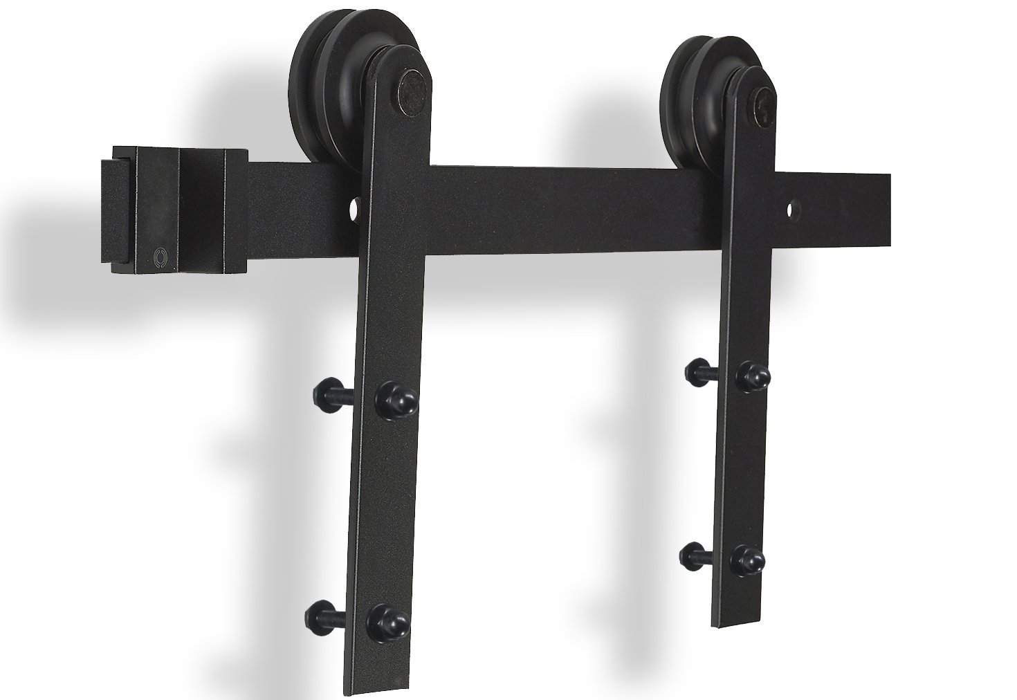 modern low profile sliding barn door hardware kit - mjc & company