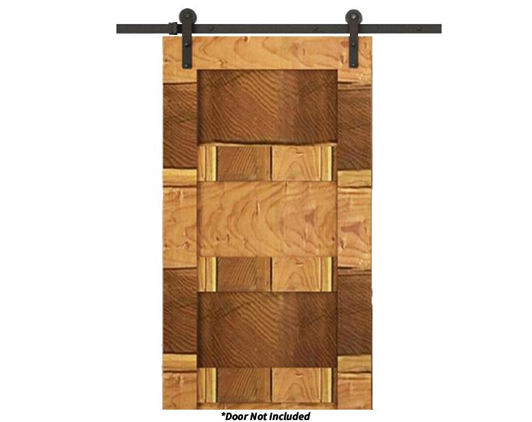 modern low profile sliding barn door hardware kit - mjc & company