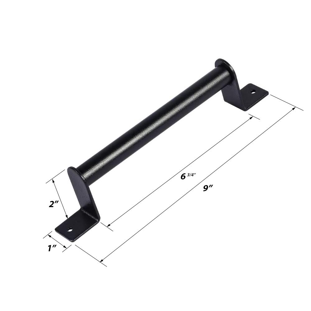7" standard black sliding barn door pull handle | MJC & COMPANY
