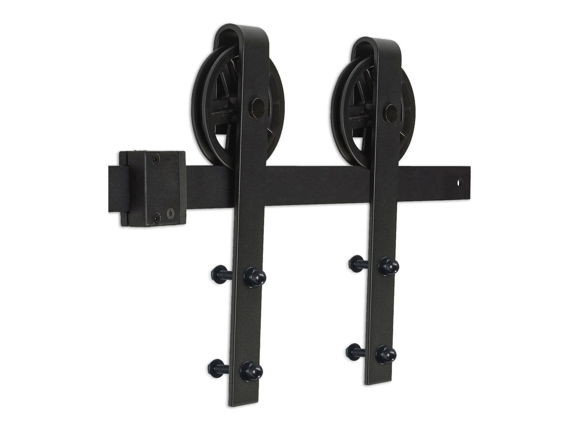 heavy duty vintage sliding barn door hardware kit - mjc & company
