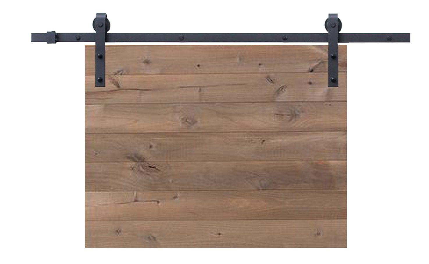 Classic | Single Barn Door Hardware | Matte Black - MJC & Company