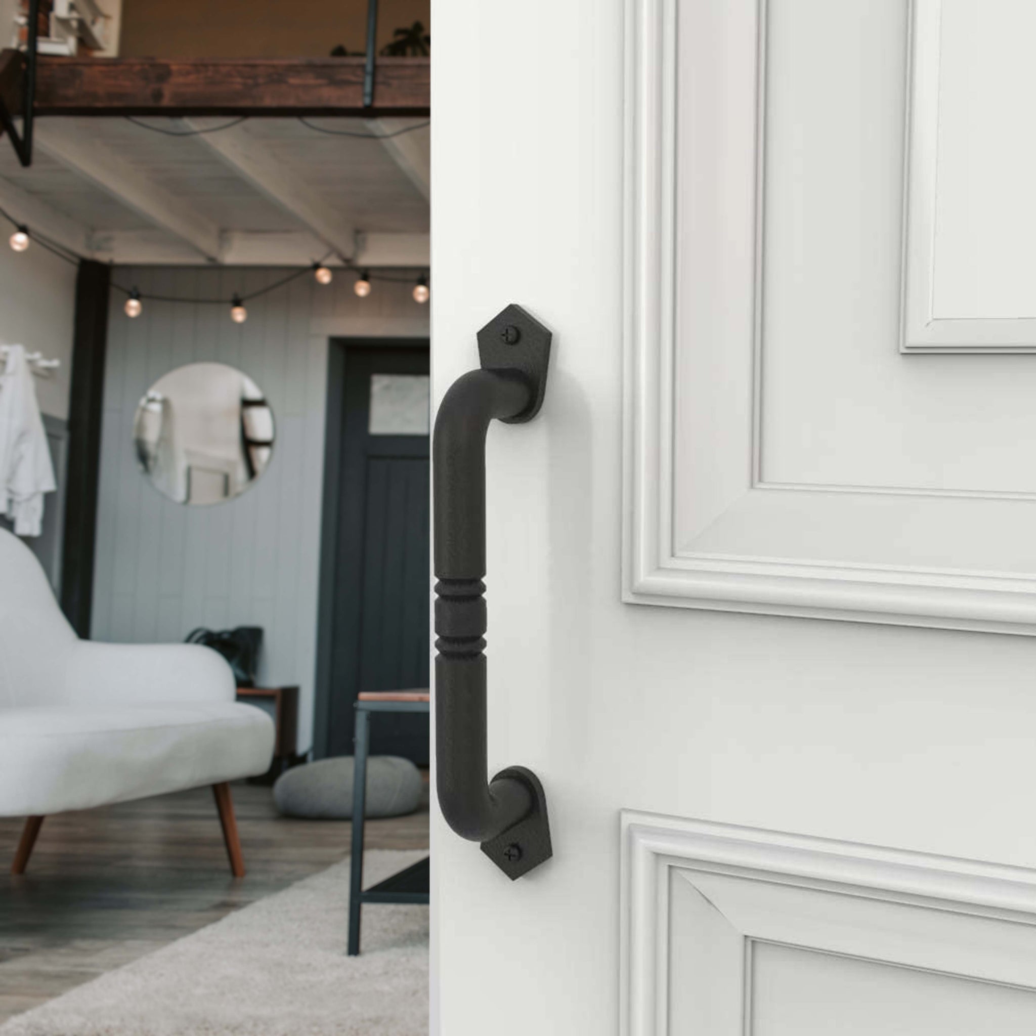 heavy duty decorative sliding barn door pull handle | MJC & COMPANY
